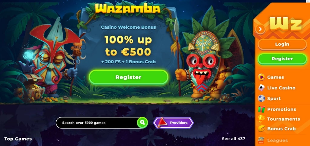 Wazamba casino