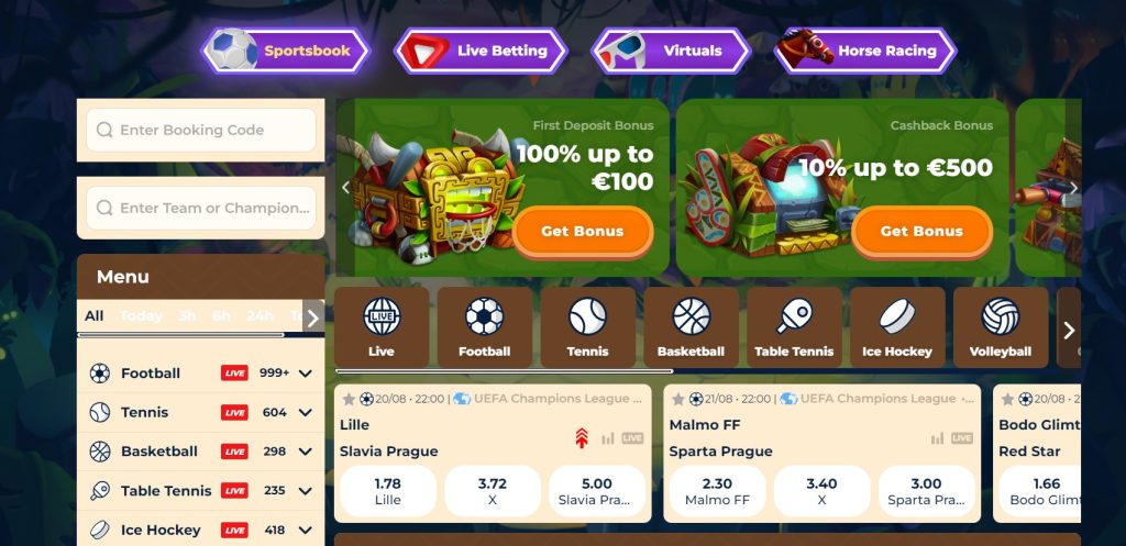 Wazamba sport bonus